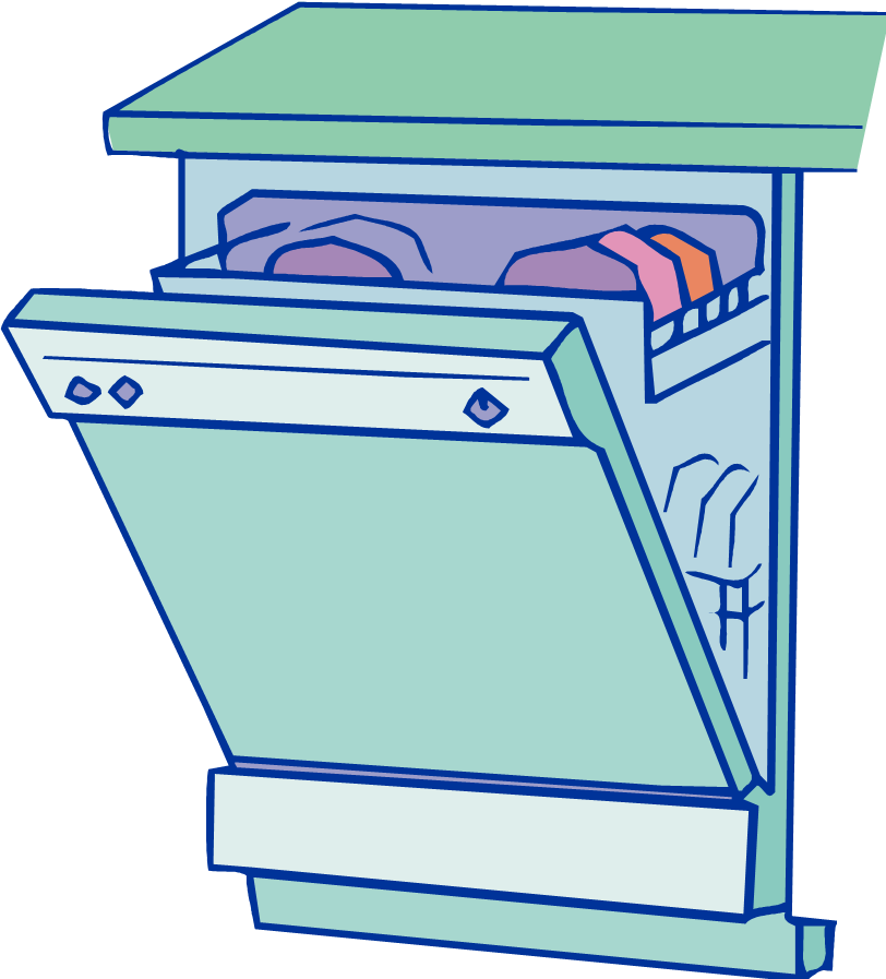 Clip Art Piglet - Cartoon Dishwasher Transparent Background (812x897)