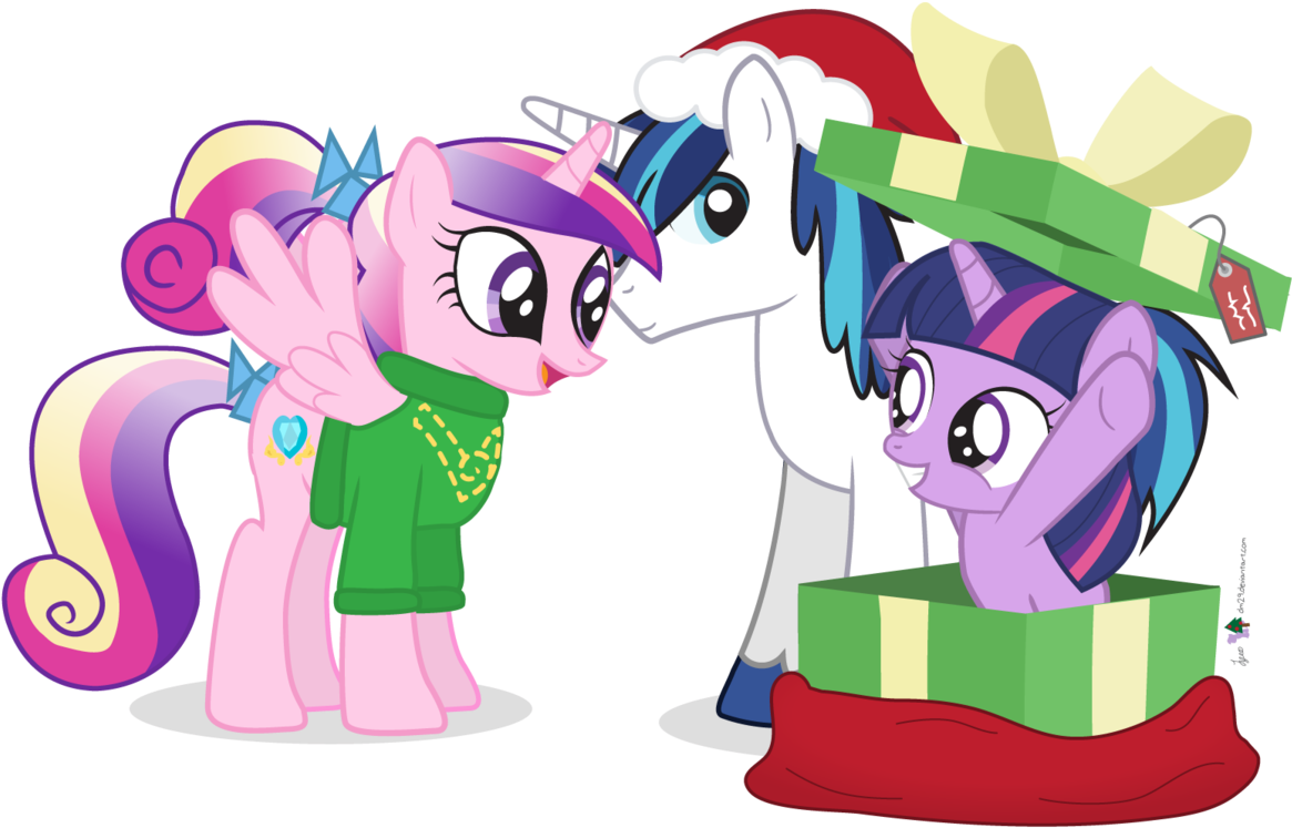 Young Princess Cadence, Young Shining Armor And Filly - Young Princess Cadence, Young Shining Armor And Filly (1280x783)