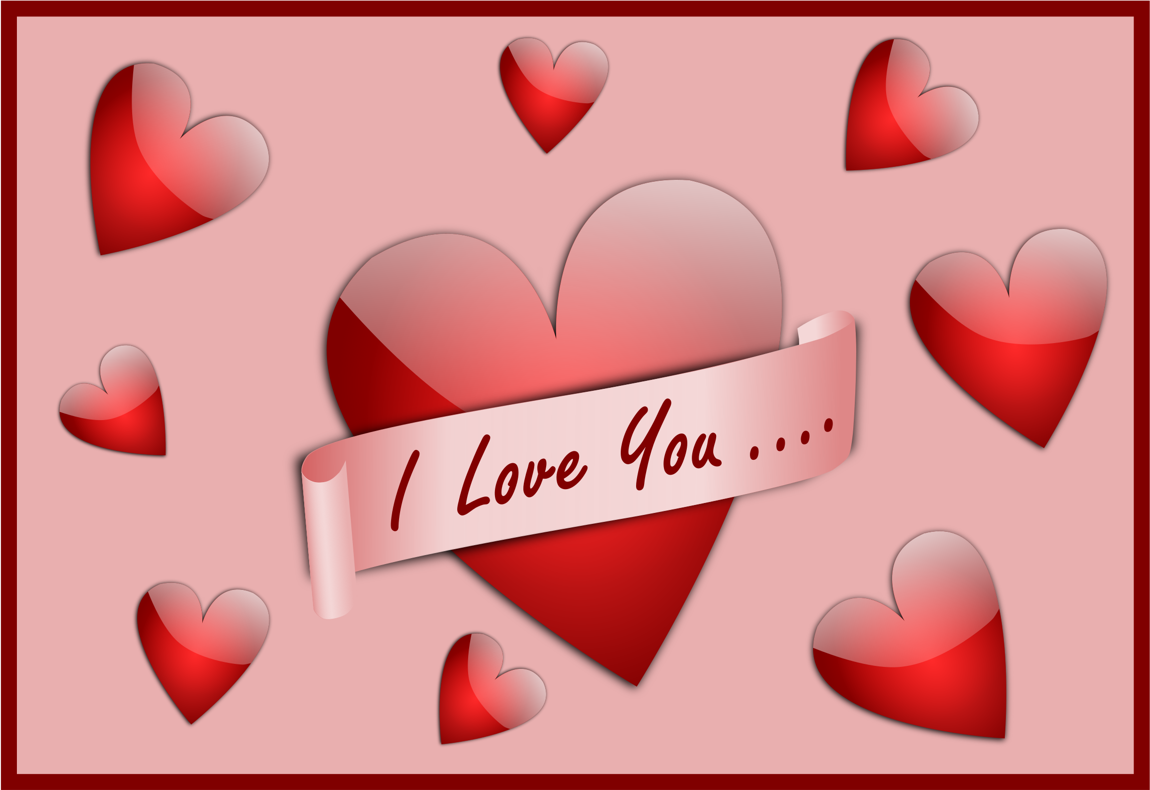 Big Image - Love You Card (2400x1714)
