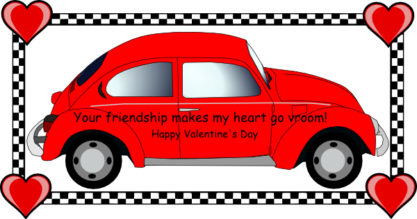 Vw Valentine Clip Art - Volkswagen Valentine (600x316)