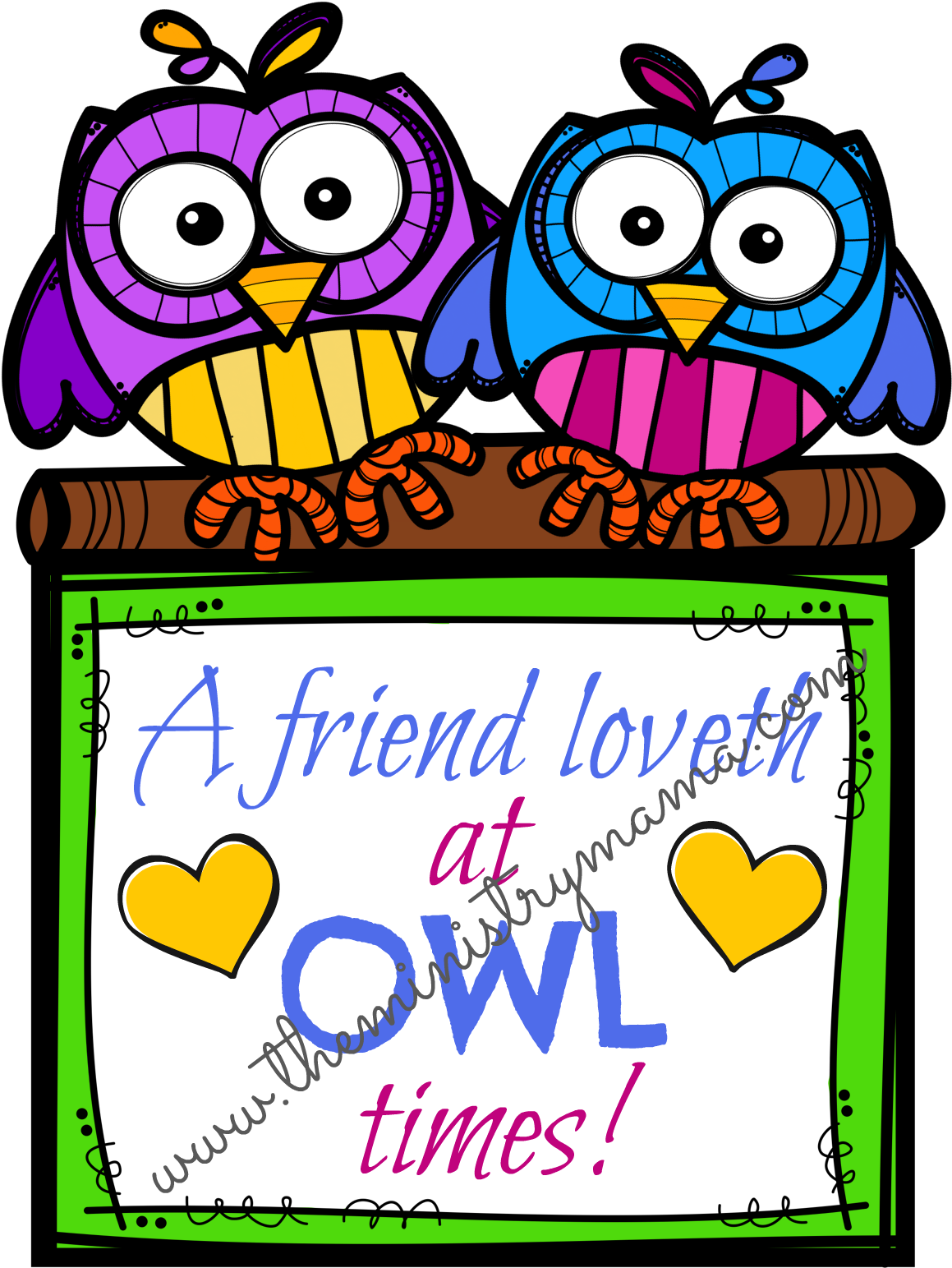 The Owls Have Two Different Sayings, “a Friend Loveth - Character Motivation Anchor Chart (1536x2048)