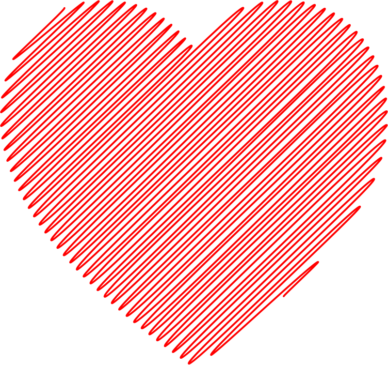 13 U0026gt Doodled Heart Clip Art - Heart Vintage Clip Art (800x754)