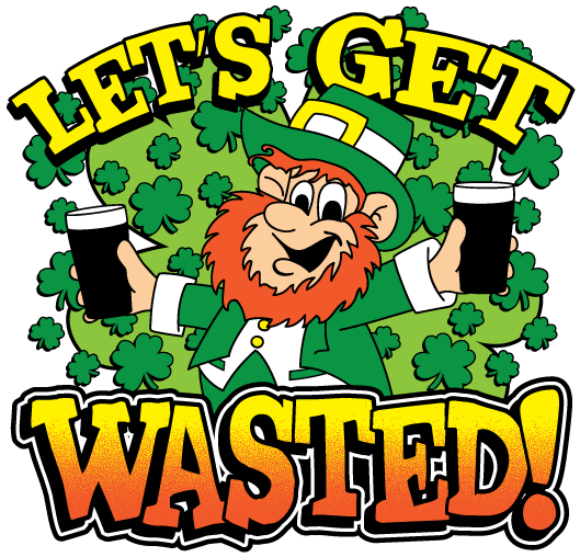 Lets Get Wasted Leprechaun St Patricks Day Pub Crawl - Pub Crawl (683x626)