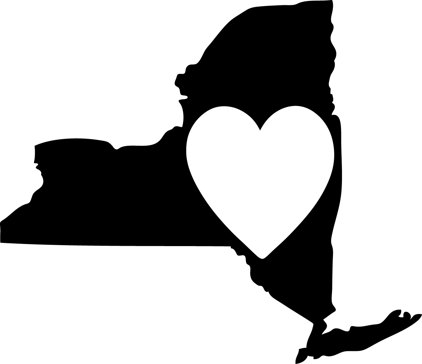 New York State Clipart - New York State Nursing (1350x1164)