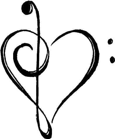 Music Notes Transparent Clipart Panda Free Clipart - Music Note Heart Transparent (483x558)
