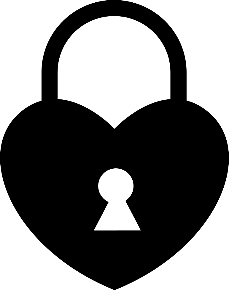 Heart Shaped Locked Padlock Comments - Heart Lock Png (772x980)