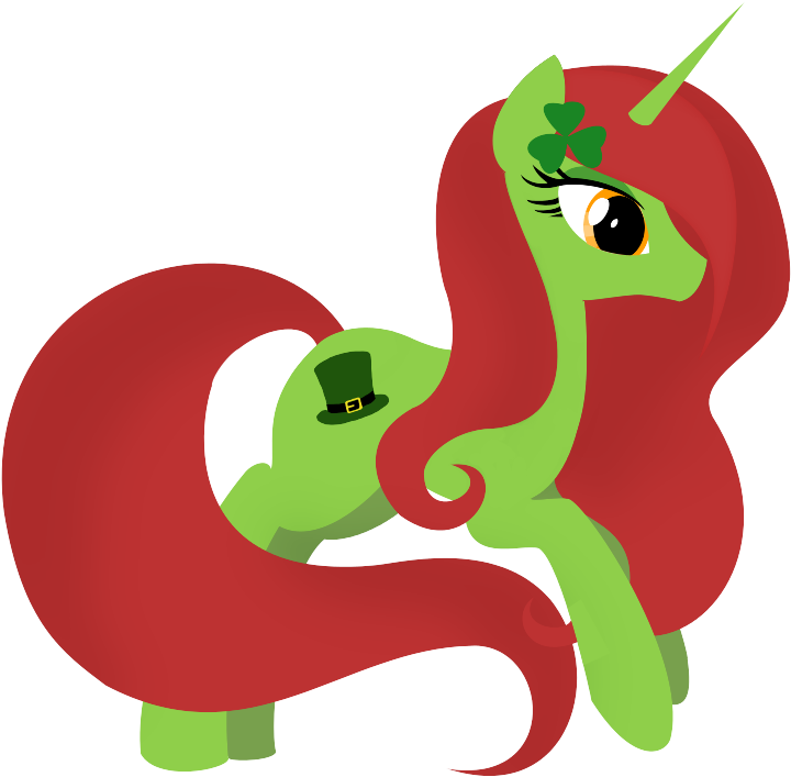 Patrick's Day Pony By Pizzaniall - St Patrick's Day My Little Pony Png (756x724)