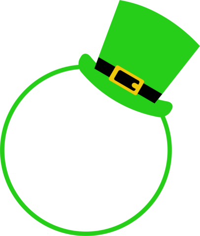 St Patrick's Hat Monogram - Saint Patrick's Day (406x480)