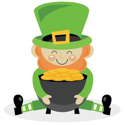Leprechaun Svg Scrapbook Cut File Cute Clipart Files - Leprechaun Pot Of Gold (432x432)