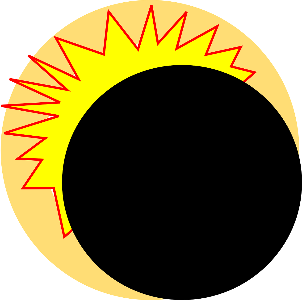 Solar Eclipse Clip Art (1280x1272)