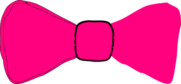Pink Bow Tie Clip Art - Bow Tie Pink Logo (600x280)