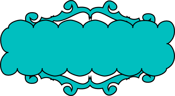 Free Swirly Banner Cliparts, Download Free Clip Art, - Banner Teal Clipart (600x332)