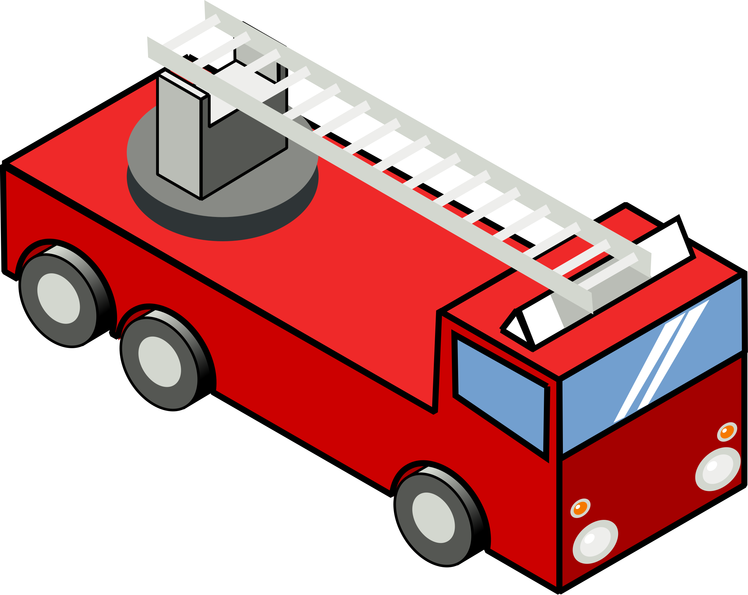 Big Image - Fire Truck Clip Art (2400x1909)