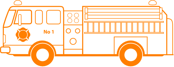 Fire Truck Clip Art - Fire Truck Vector (600x233)
