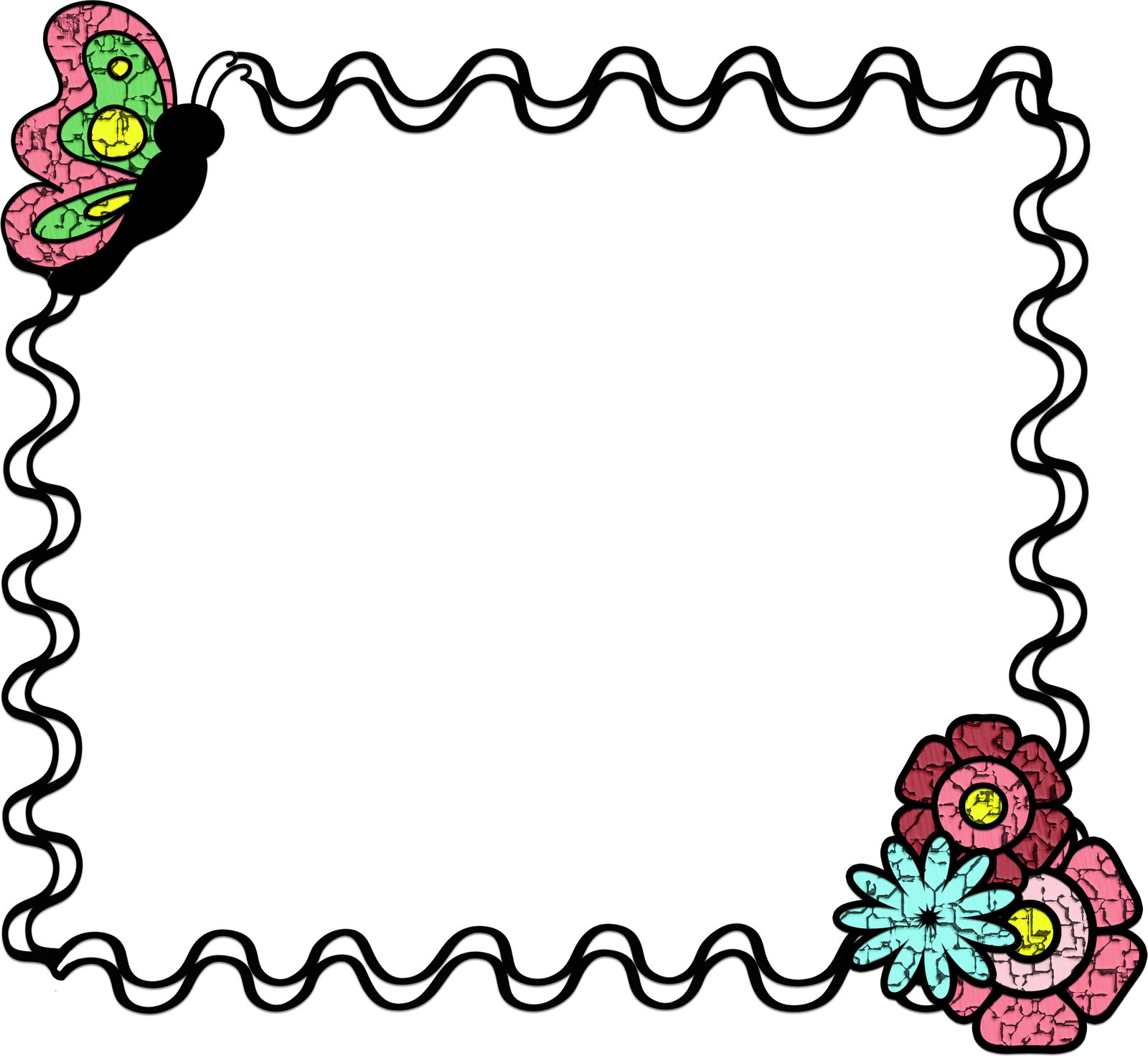 In Honor Of Mother's Day, Which Is Coming Around The - Black And White Mothers Day Border (1600x1472)