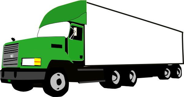 Side Semi Truck Clip Art Pc, Android, Iphone - 18 Wheeler Clip Art (600x317)