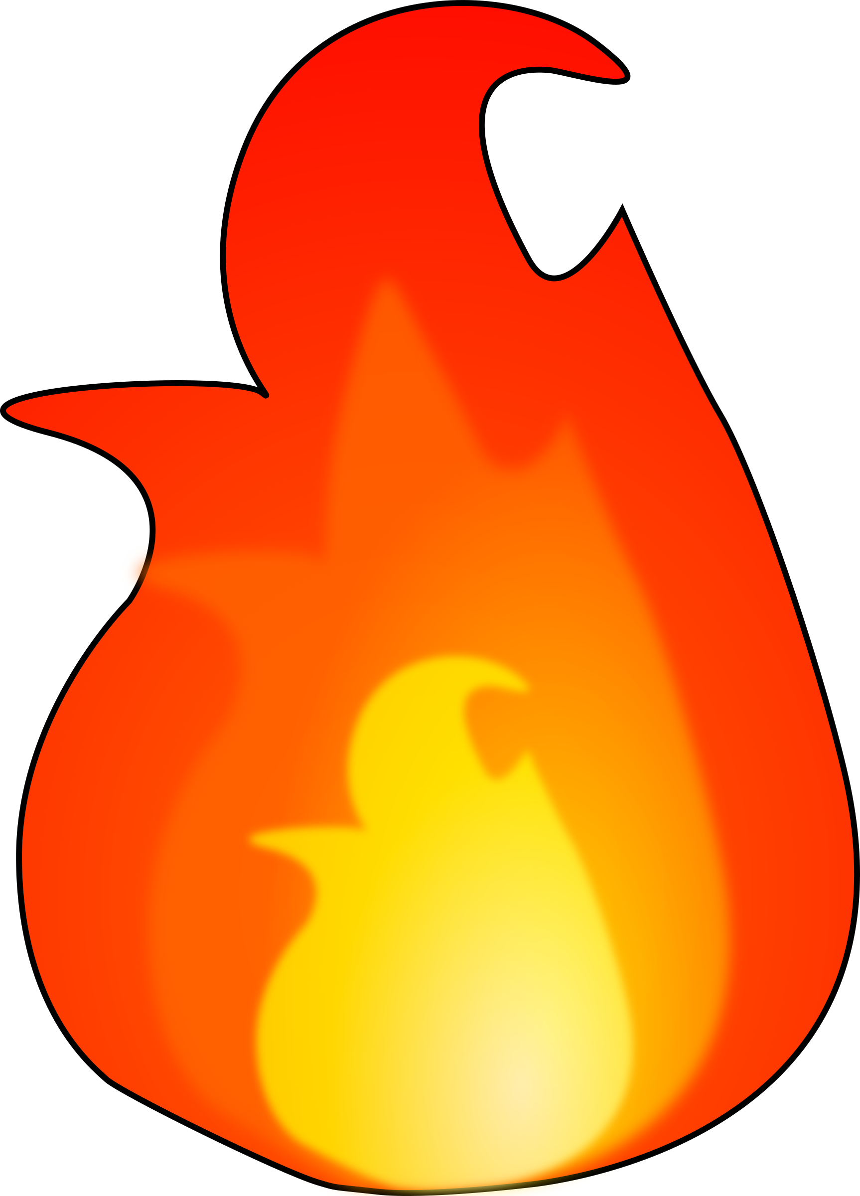 Fire Flame - Clip Art (1726x2400)