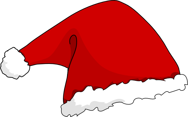Santa Hat Clip Art (600x375)
