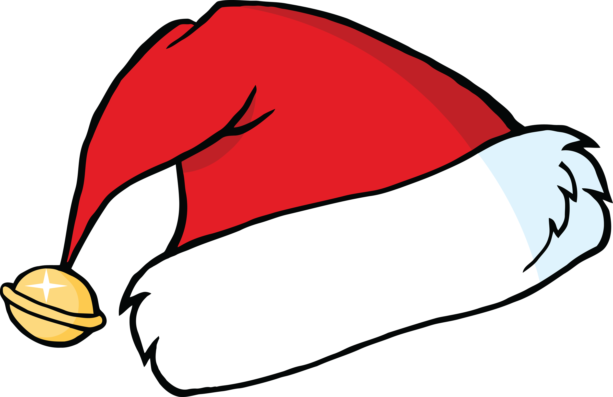 Santa Hat Clip Art Hats Image - Christmas Owl Throw Blanket (2400x1553)
