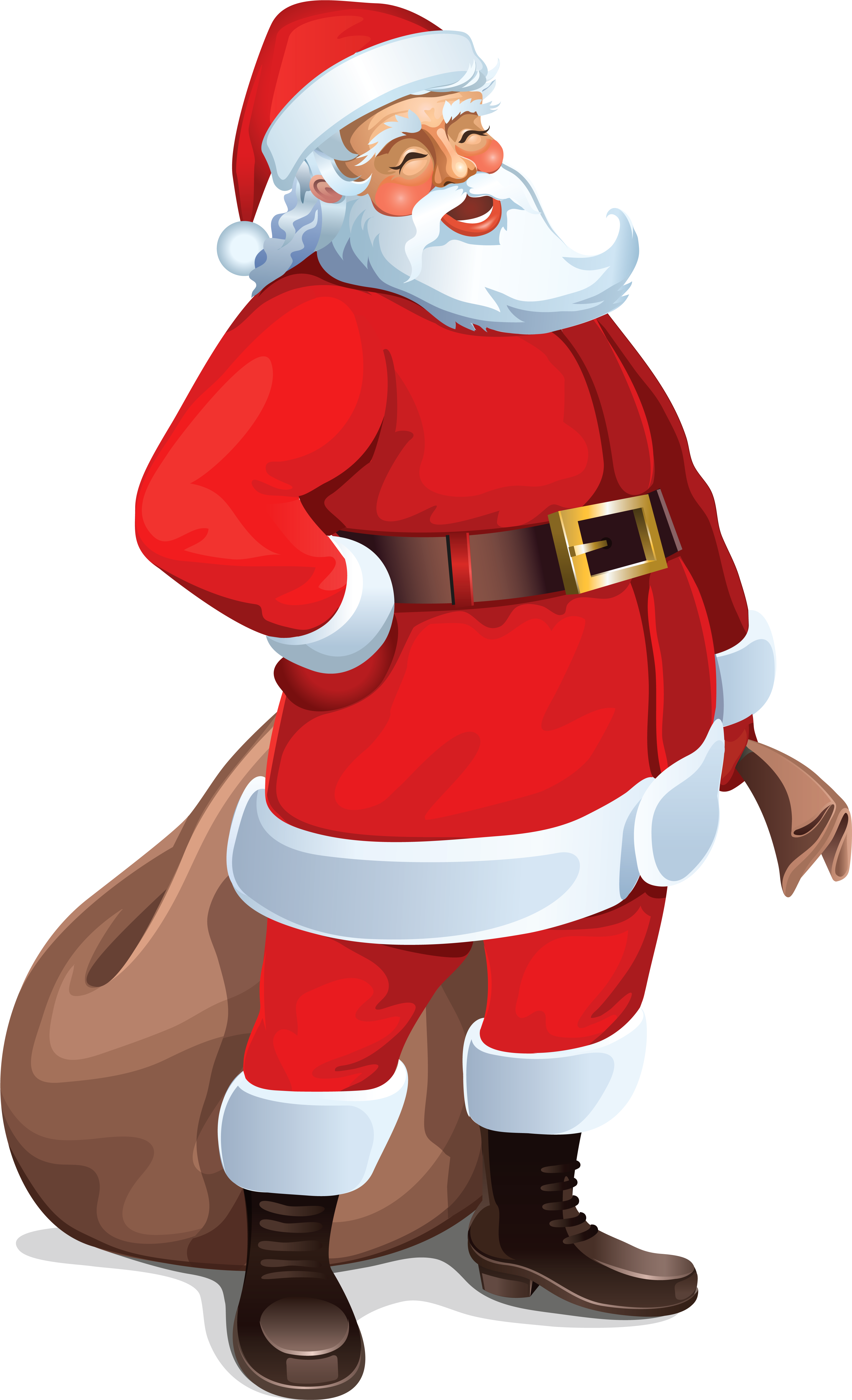 Urgent Free Pictures Of Santa Claus With Green Bag - Santa Claus Png (3830x6238)