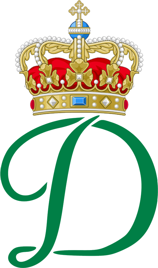 Royal Monogram Danae I - Symbols Of Princess Diana (530x907)