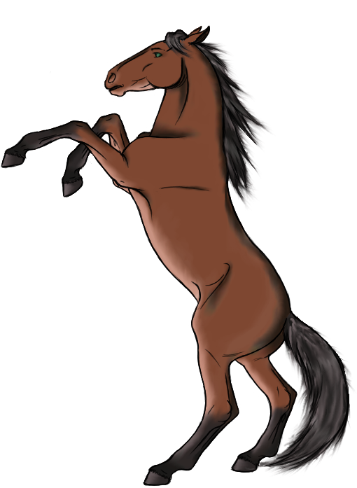 Rearing Da Horse By Et-hem - Horse Rearing Clip Art (561x739)