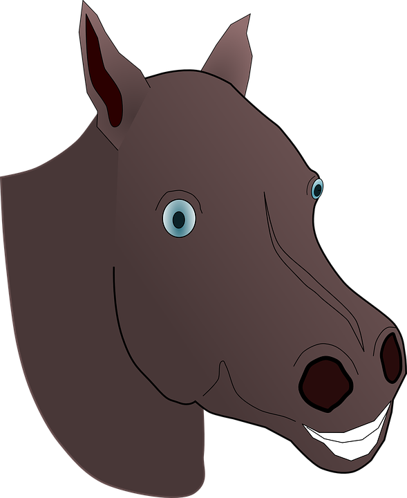 Cute Horse Clipart 14, - Cartoon Horse Head Png (589x720)
