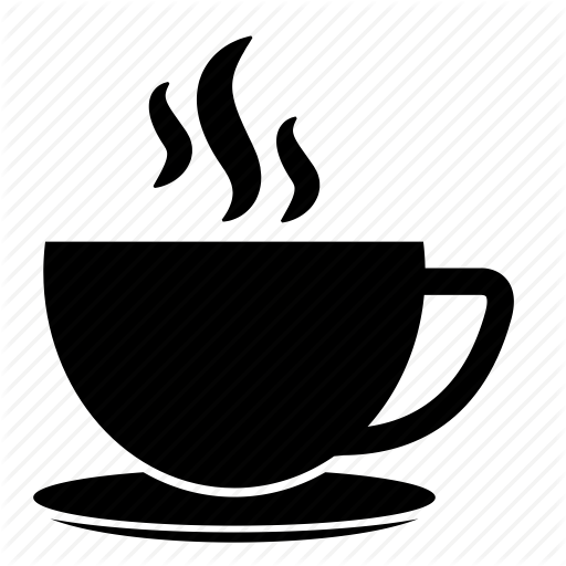 Coffee Cup Icon Black White Line Art Coloring Book - Coffee Icon Png (512x512)