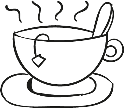 Hot Mug Doodle Vector - Cup Of Tea Doodle (400x400)