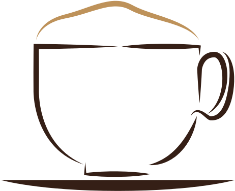 Coffee Cup With Foam Outline Vector Illustration - Coffee Cup (550x550)