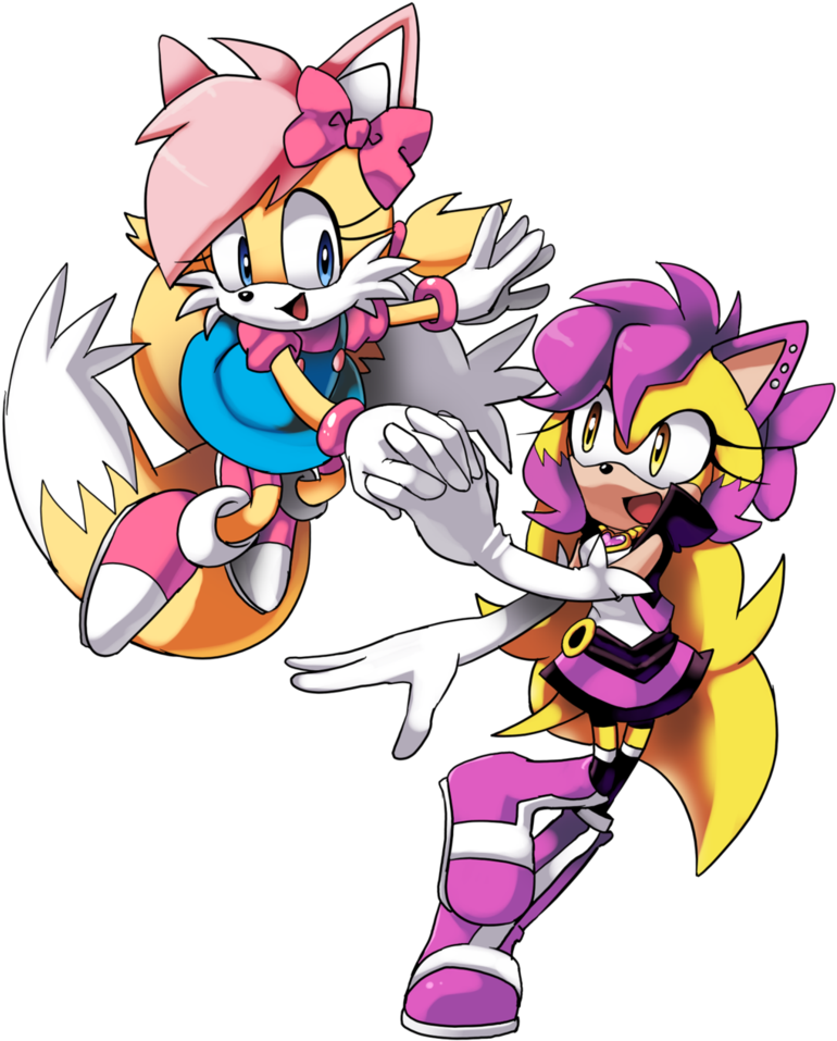 Miley And Celestia By Drawloverlala - Sonic Miley Sparks (774x1032)