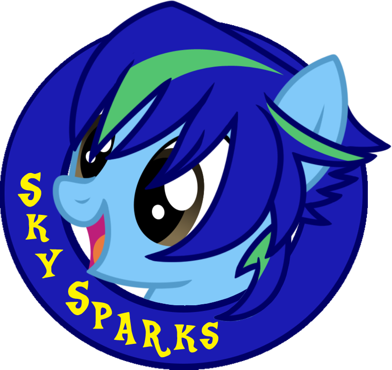 Sky Spark's Logo By Almanacpony - Cartoon (794x749)