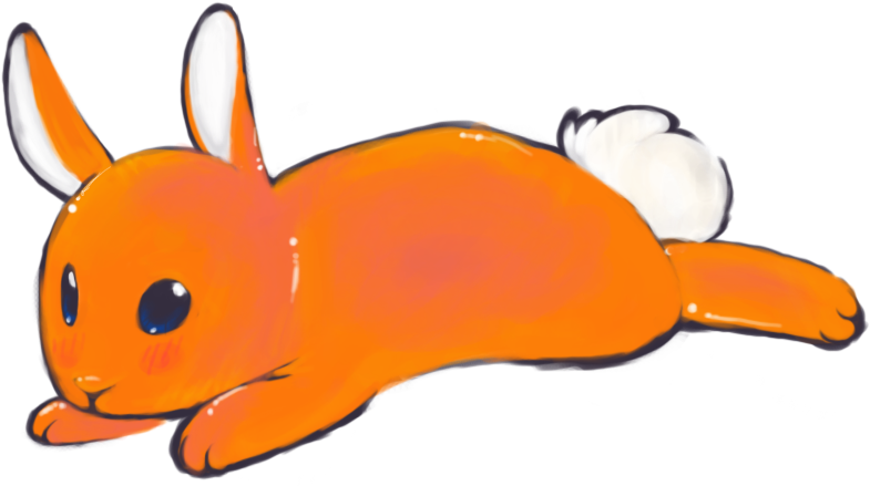 Orange Bunnies By Hyrikuot - Orange Bunny (900x480)