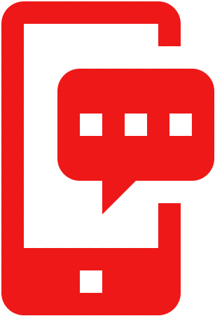 Text Message Icon - Text Message Icon Red (316x460)