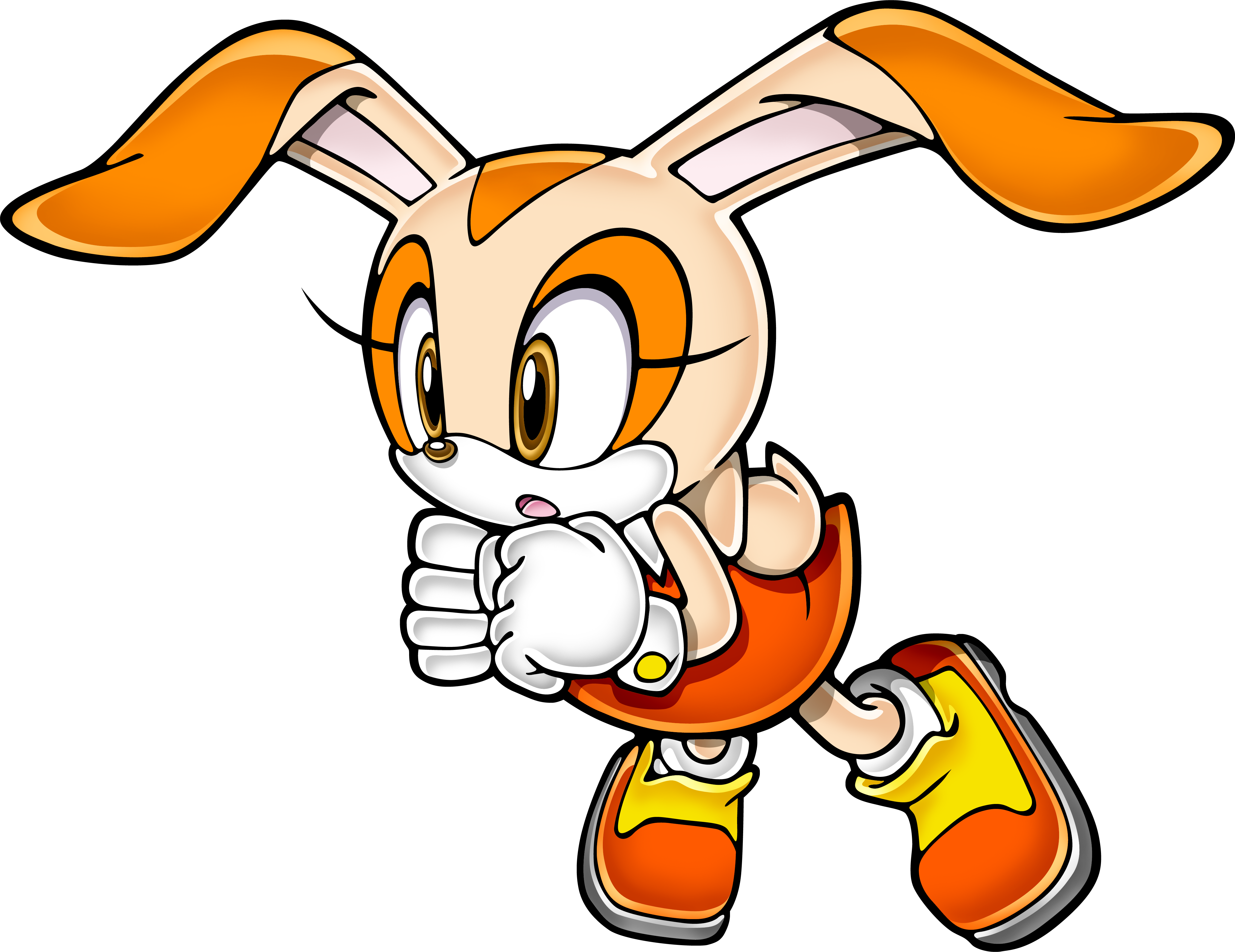 Cream The Rabbit Can Fly By Flapping Her Ears - Cream The Rabbit Flying (1804x1381)