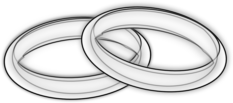 Ring Clipart Wedding Ring - Wedding Rings Clip Art (800x400)