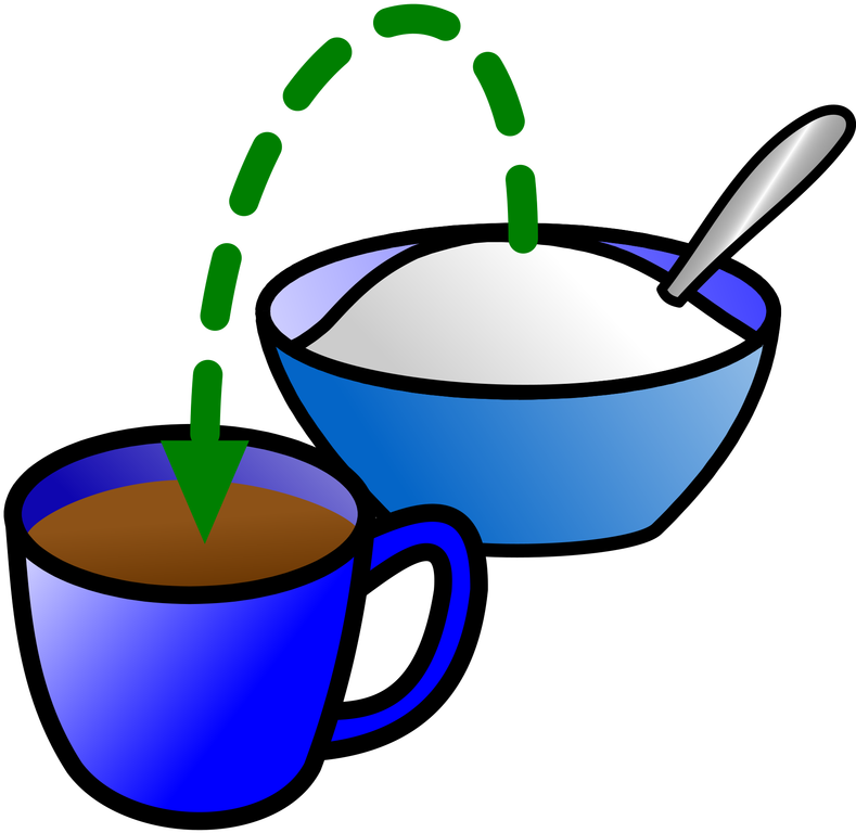 Add Sugar - Add Sugar And Milk Clipart (803x800)
