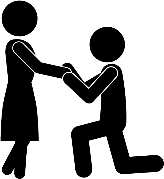 School And Study - Wedding Proposal Clip Art (640x640)