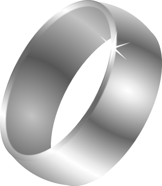 Ring Clipart Silver Ring - Mens Wedding Ring Clipart (516x595)