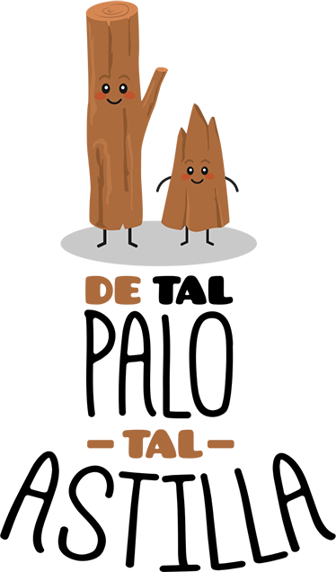 Vinilo Frases Proverbio De Tal Palo - Tal Palo Tal Astilla (374x636)