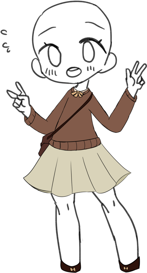 Quick 1 Point Sb Outfit Auction Closed By Russet-adopts - Cartoon (1024x1024)