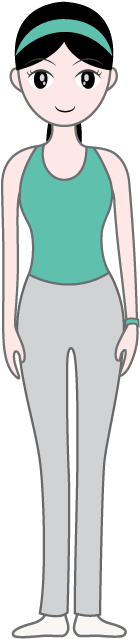 Happi Is Wearing A Wristband On Her Left Wrist So That - Cartoon (595x794)