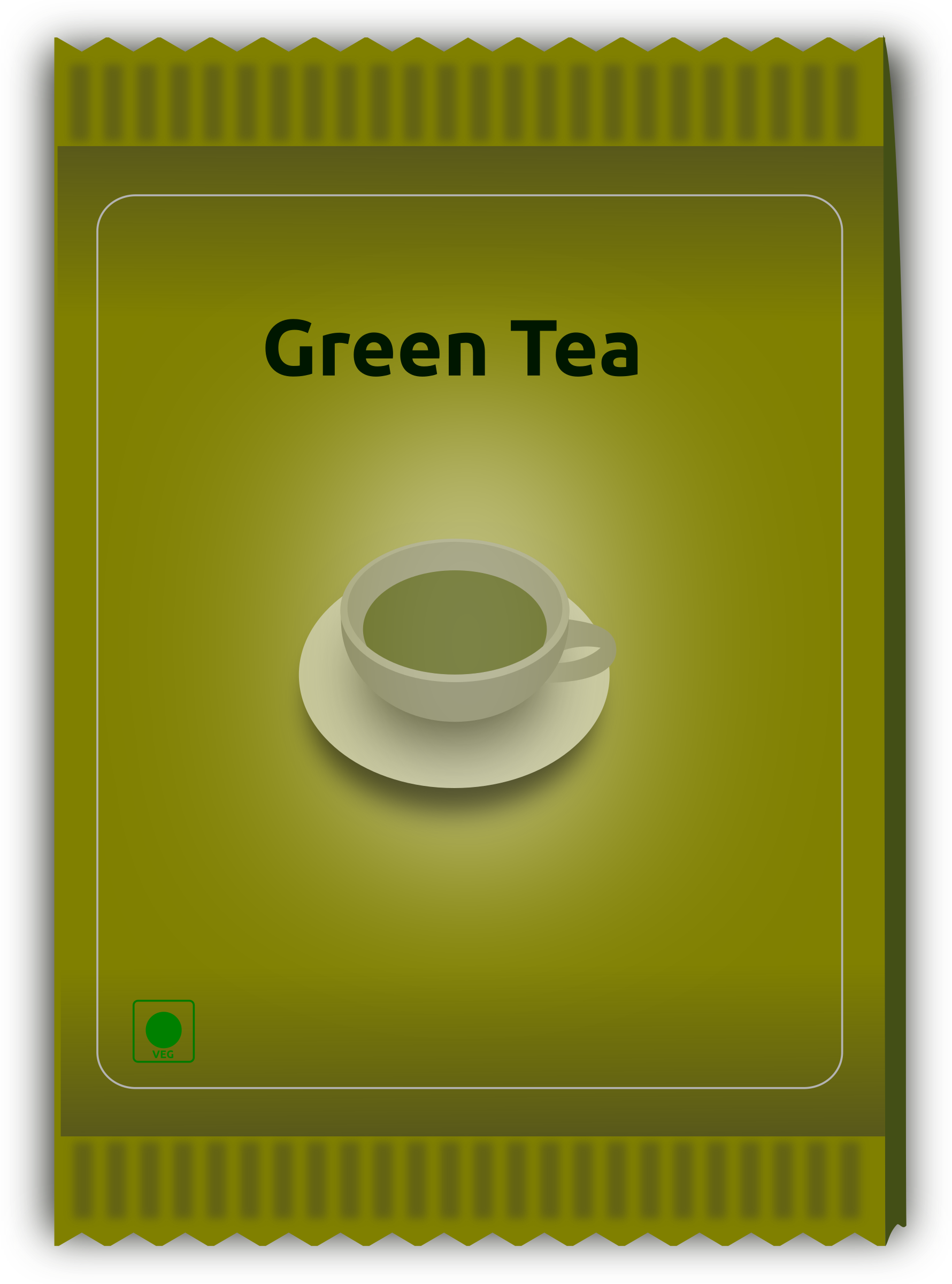 This Free Icons Png Design Of Green Tea Sachet - Tea Powder Packet Clipart (1780x2400)