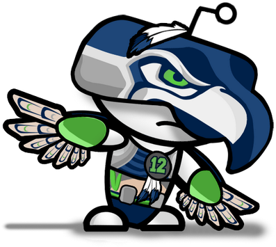 /r/seahawks - Seahawks Cartoon (525x525)