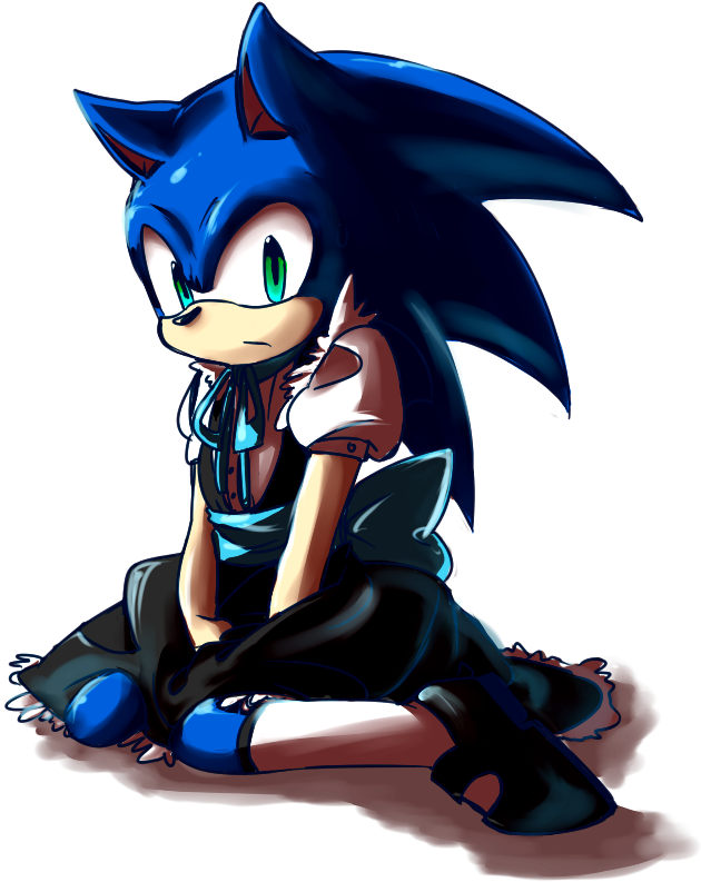 Maid By Lenmeu - Sonic The Hedgehog Blood (700x800)