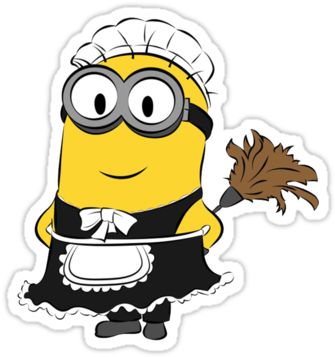 Minions Maid Funny By 3kuse - Despicable Me 2 A Cute Collection (375x360)