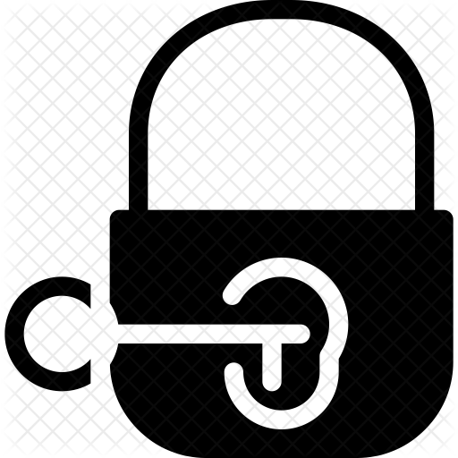 Lock Icon - Key In Lock Icon (512x512)