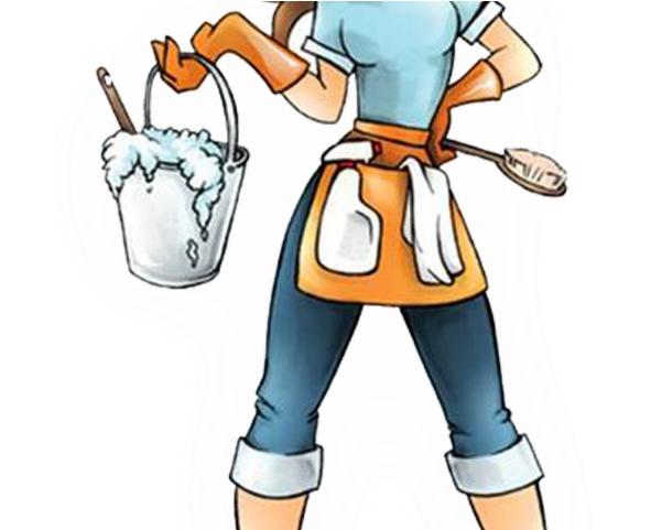 Cleaning Lady Clipart - Cleaning Services Images Free (640x480)