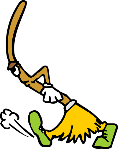 Cartoon Broom Clipart - Animated Broom (400x507)