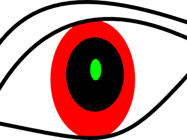 Red Eyes Clipart Shot - Circle (640x480)